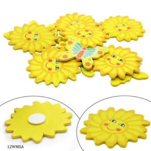 Wooden Mix Sun And Butter Cut Out 12pcs 12WMSA