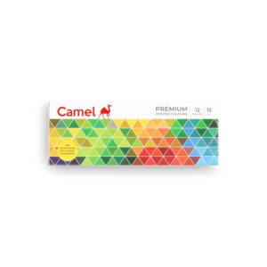 Camel Premium Poster Color - 15Ml Each, 12 Shades, Multicolor