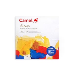 Camel Artist Acrylic colors - 18 Shades, 20ml, Multicolor