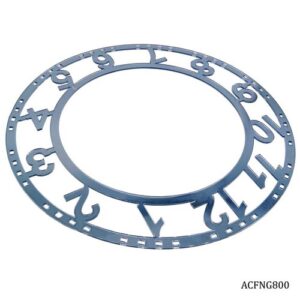 Acrylic Clock Frame Number Grey 8Inch ACFNG800