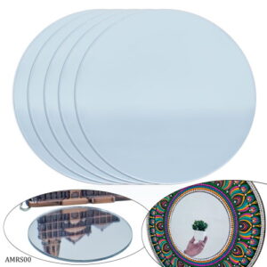 Acrylic Mirrors Round Silver 2 Inch Set 5 Pics AMRS00