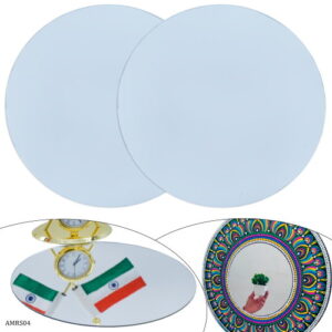 Acrylic Mirrors Round Silver 6 Inch Set 2 Pics AMRS04