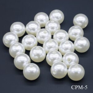 Jags Craft Beads Pearl Colour 12mm 25gm CPM-5