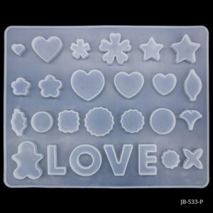 Silicone Mould Flower With Love JB-533-P.