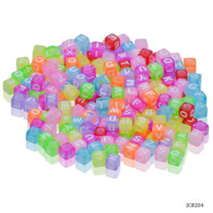 Jags Craft Beads Alphabet Square Small 25gm 6X6MM JCB204