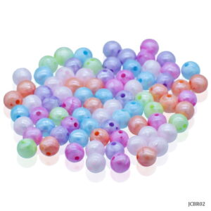 Jags Craft Beads Round Pastel Mix Colours 8MM 20Gsm JCBR02