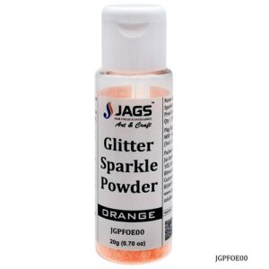 Jags Glitter Powder Flouresnt Orange 20gm JGPFOE00