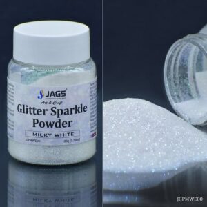 Jags Glitter Sparkle Powder Milky White 20gm JGPMWE00