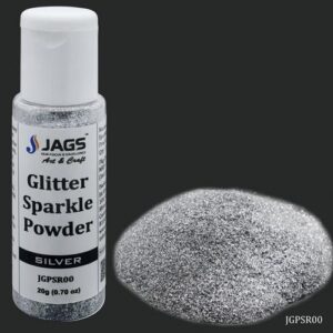 Jags Glitter Powder Silver 20gm JGPSR00