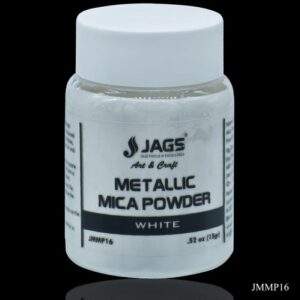 Jags Metallic Mica Powder Snow White 15Gms JMMP16