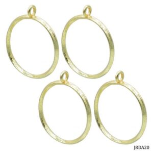 Diy Metal Imitation 4Pcs Gold Round Big JRDA20