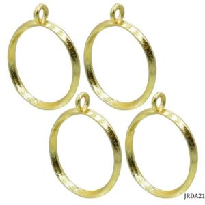 Diy Metal Imitation 4Pcs Gold Round Small JRDA21