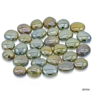 Jags Glass Pebbles 250Gms Mettalic Stone Colour JRPS06