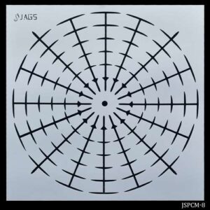 Jags Stencil Number Placement 8 Inch JSPCM-8