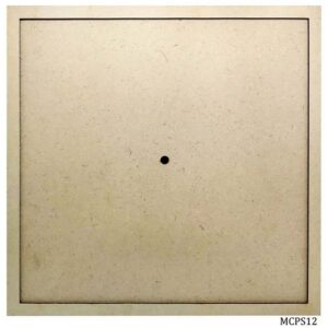 MDF Clock Plate Square With Ring 12Inch MCPS12