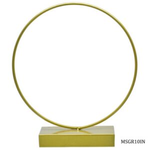 Metal Stand Gold Round 10 Inch MSGR10IN