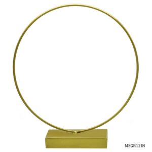 Metal Stand Gold Round 12 Inch MSGR12IN
