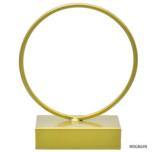 Metal Stand Gold Round 6 Inch MSGR6IN