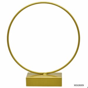 Metal Stand Gold Round 8 Inch MSGR8IN