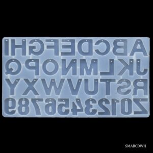 Silicone Mould AToZ And 0To9 36 With Hole