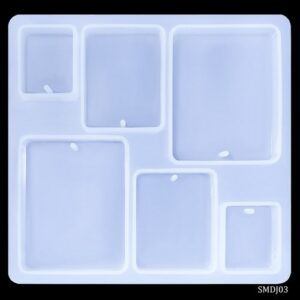 Silicone Mould Diy Jewelry Locket Pendant Rectangle SMDJ03