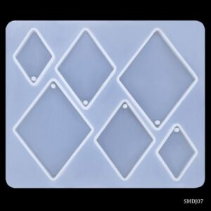 Silicone Mould Diy Jewelry Locket Pendant Rhombus SMDJ07