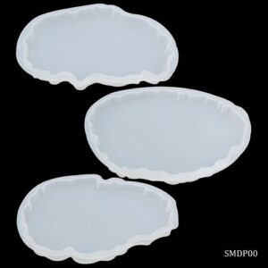 Silicone Mould Agate Plate Design 3pcs SMDP00