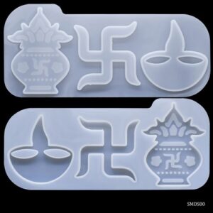 Silicone Mould Diya Swastik Kalash SMDS00