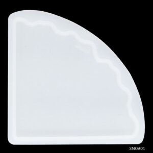 Silicone Mould Agate One Coaster Corner SMOA01