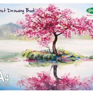 Sundaram A4 Size 140 gsm Paper Spiral Wiro Drawing Book for Artist Students Sketching 100 Pages