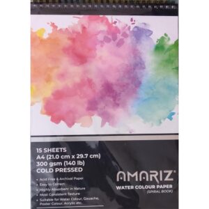 Doms Amariz Artist Essentials 300gsm A4 Water Colour Book