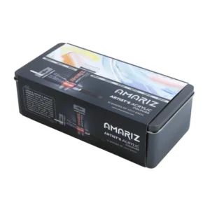 Doms Amariz Artist's Acrylic Paints (12 Shades x 40ml Each) (2 Brushes + 1 Palette + 2 Mediums)