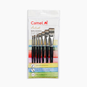 Camel Artist Brushes Assorted Pack of 7 brushes, Flat - Series  69