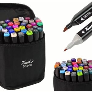 Alcohol Markers Art Markers Set Drawing Markers Dual Tip Fine & Chisel Alcohol Based Art Markers ( 36 Shades )