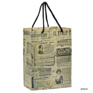 Jags Paper Bag Small A5 Vintage Newspaper