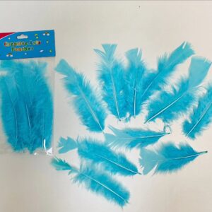 Light Blue Soft Ostrich Feathers (Pack of 10 pcs)