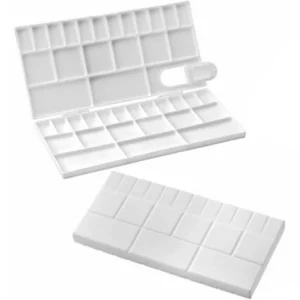 Khyati Rectangle Box Small Colour Mixing Palette/Plate