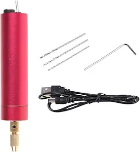 Mini Power Drill Machine, 5V Portable Handheld Drill with USB Cable, Drilling for DIY PCB, Wood/Plastic/Paper, Electric Hand Drill Grinder Tool