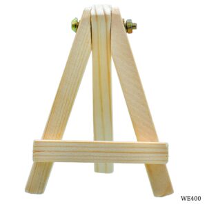 Wooden Easel Stand Natural 4 Inch