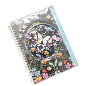 Spiral Diaries With Zip Pouch A5  Single Line
