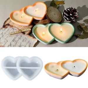 Jags Silicone Mould Heart Candle Port JSM1