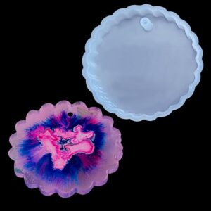 Jags Silicone Mould Design Round Shape Keychain JSM141