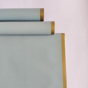 Bouquet Paper - Pastel Mint Green With Golden Border