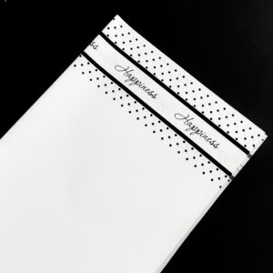 Bouquet Paper - White Happiness (Black)
