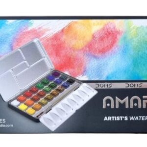 AMARIZ Doms Artist's Water Colour Cakes 24 Shades