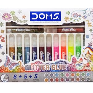DOMS Glitter Paint Glue 18 Shades