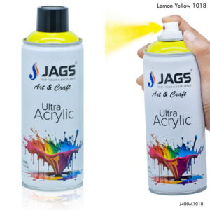 Jags Spray Ultra Acrylic 400ml Lemon Yellow 1018 J400M1018